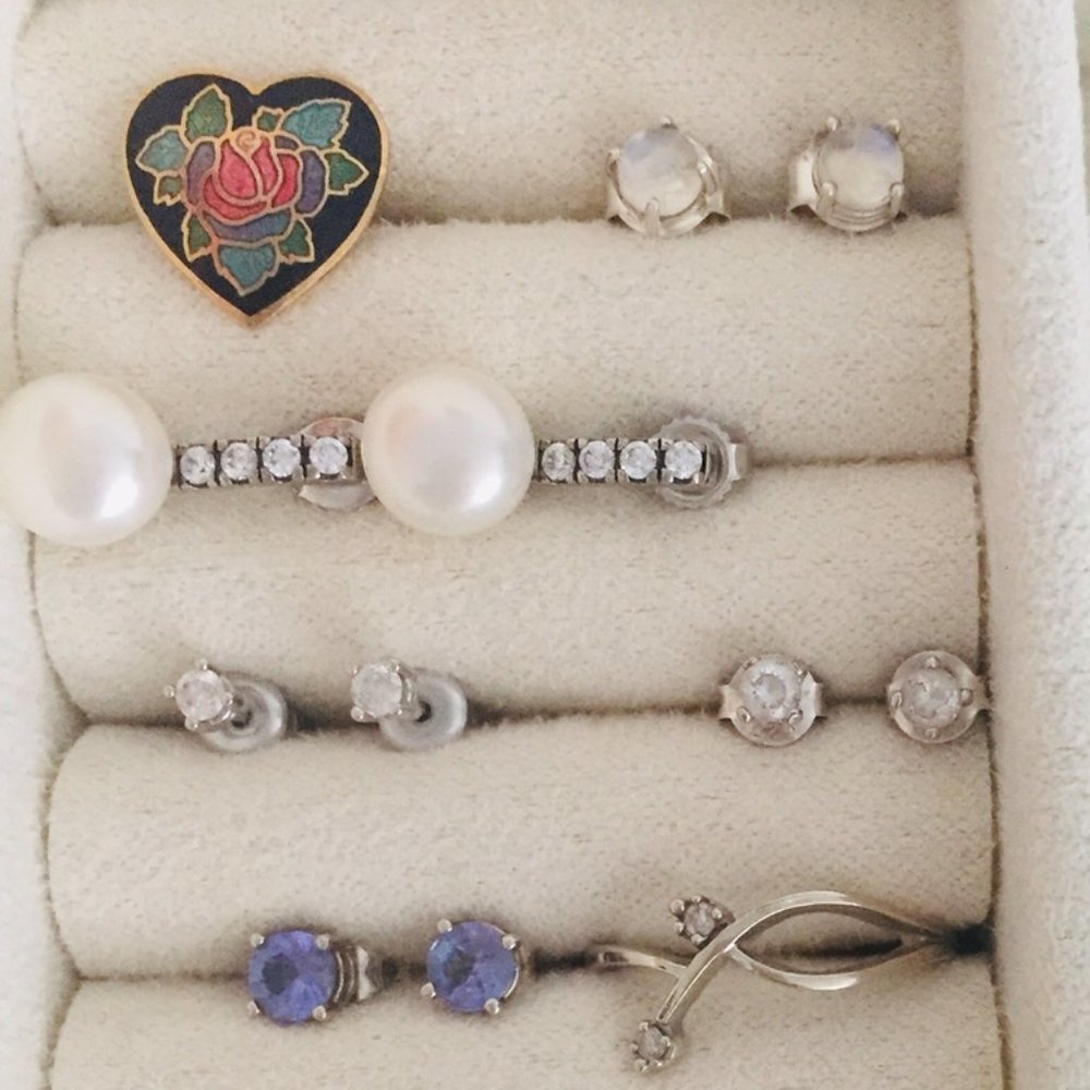 Moonstone Studs